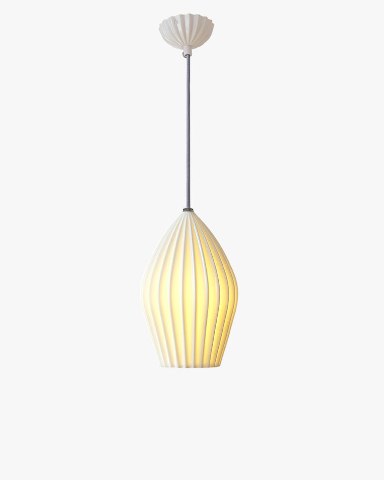 Diff Ribbed Ceramics Pendant Light-DF2132