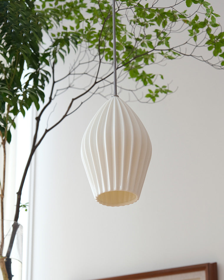 Diff Ribbed Ceramics Pendant Light-DF2132