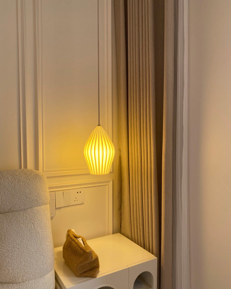 Diff Ribbed Ceramics Pendant Light-DF2132