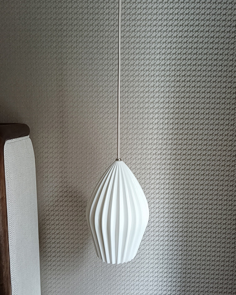 Diff Ribbed Ceramics Pendant Light-DF2132
