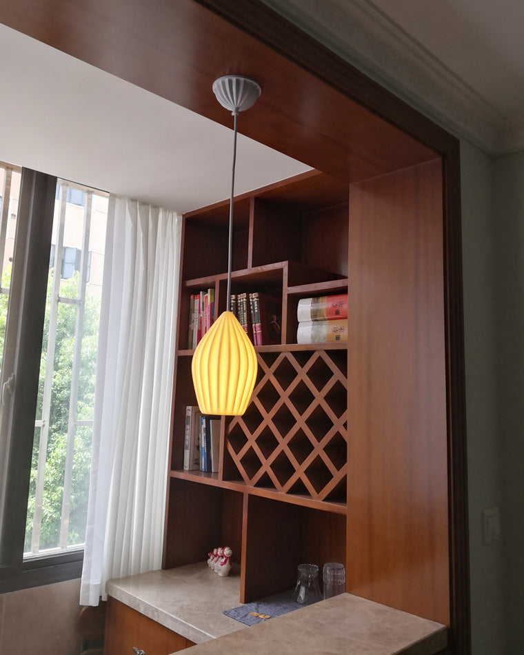 Diff Ribbed Ceramics Pendant Light-DF2132