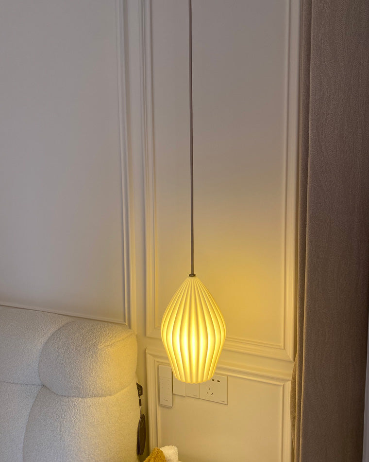 Diff Ribbed Ceramics Pendant Light-DF2132