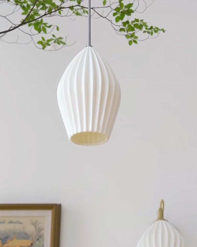 Diff Ribbed Ceramics Pendant Light-DF2132