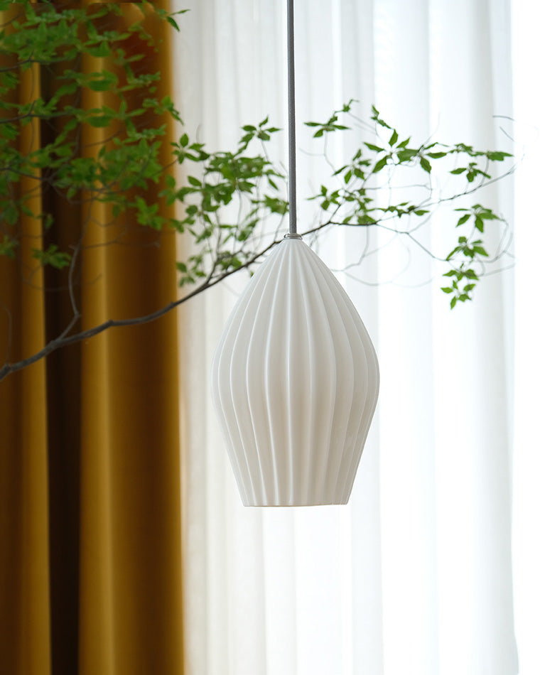 Diff Ribbed Ceramics Pendant Light-DF2132