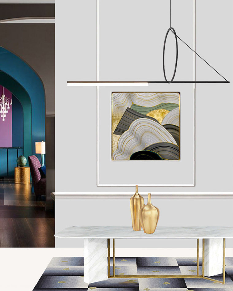 Diff Offset Linear Pendant Light-DF2135