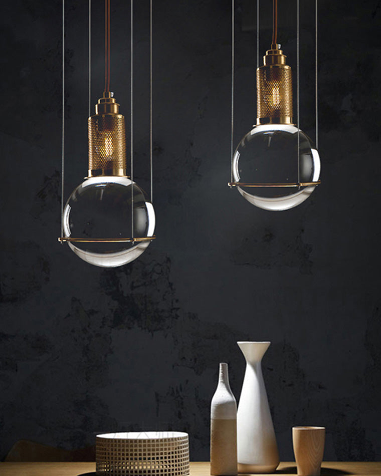 Diff Single Crystal Globe Pendant Light-DF2139