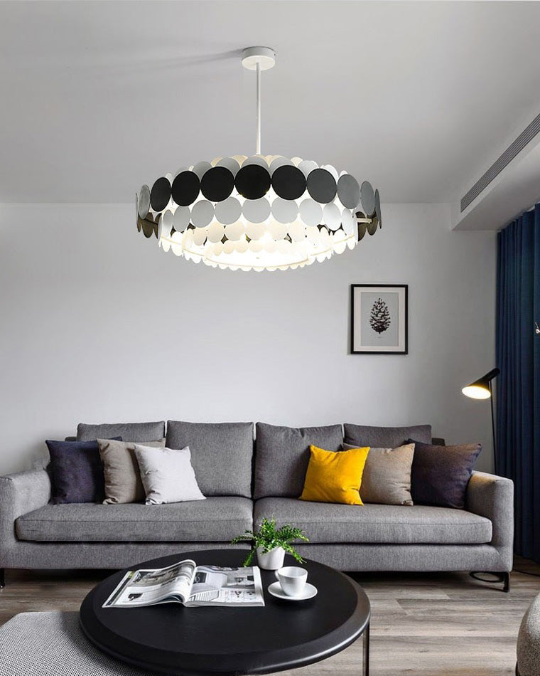 Diff Black/Blue Round Chandelier-DF2140