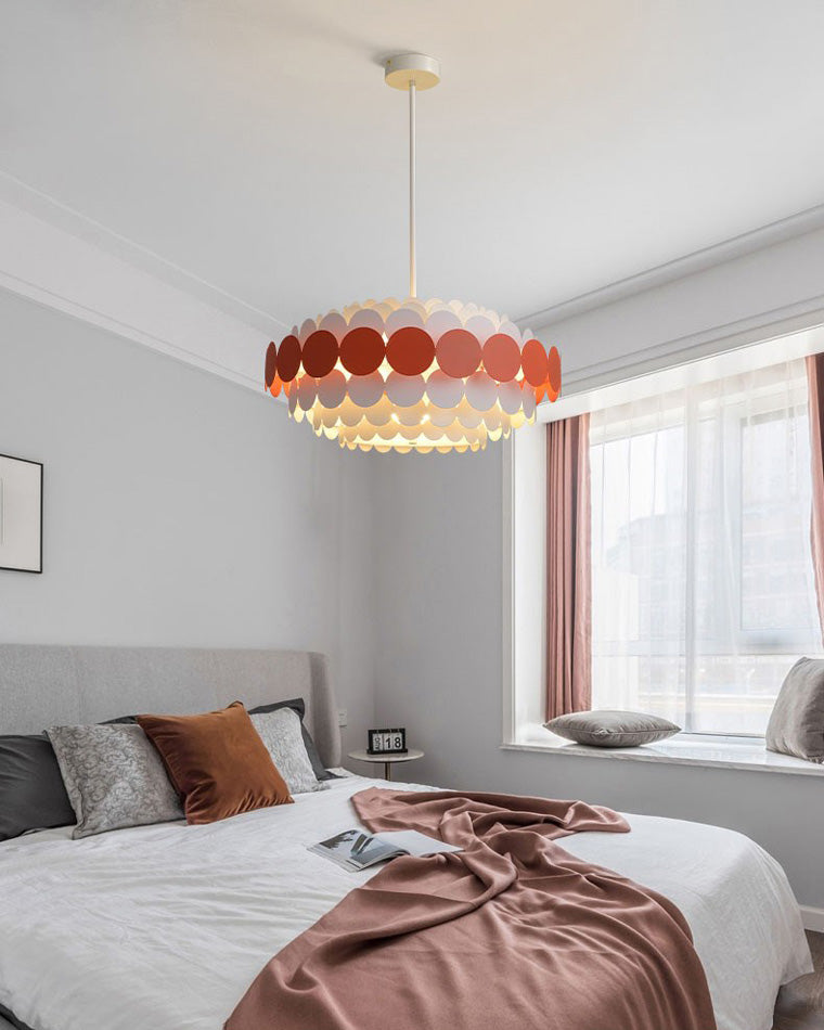 Diff Black/Blue Round Chandelier-DF2140