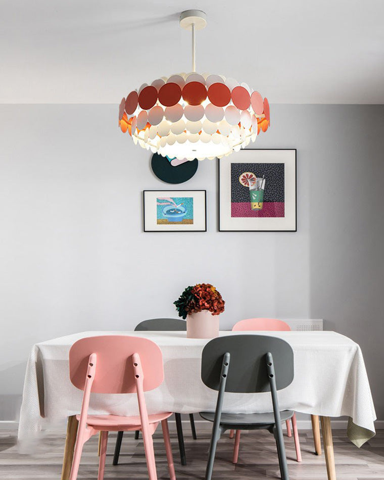 Diff Black/Blue Round Chandelier-DF2140