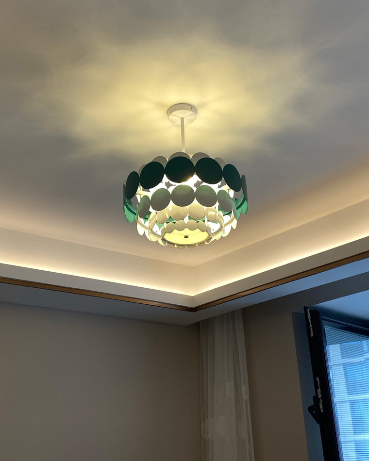 Diff Black/Blue Round Chandelier-DF2140