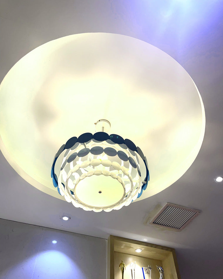 Diff Black/Blue Round Chandelier-DF2140