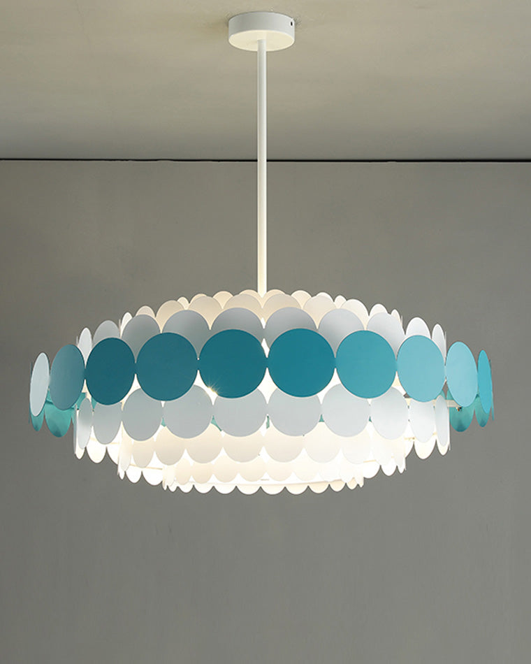 Diff Black/Blue Round Chandelier-DF2140