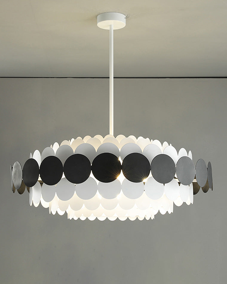 Diff Black/Blue Round Chandelier-DF2140
