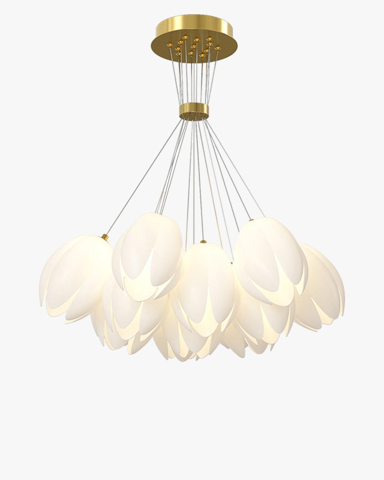 Diff White Tulip Flower Chandelier-DF2142