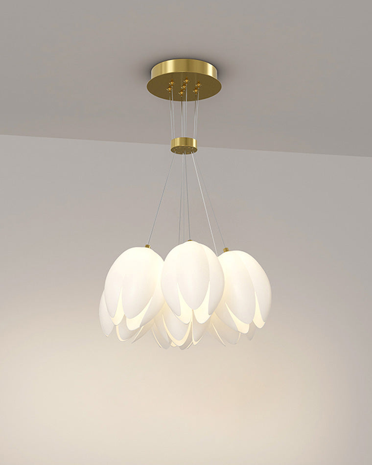 Diff White Tulip Flower Chandelier-DF2142