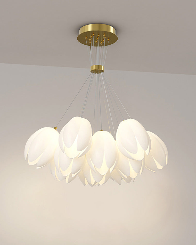 Diff White Tulip Flower Chandelier-DF2142