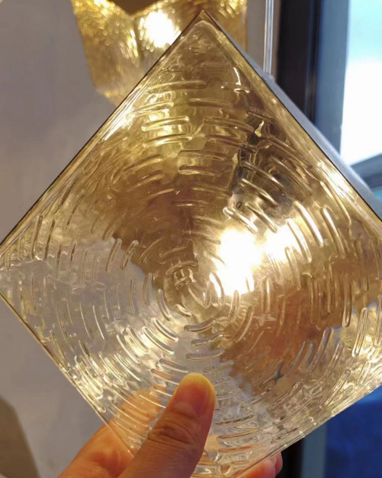 Diff Ice Cube Textured Glass Chandelier-DF2150