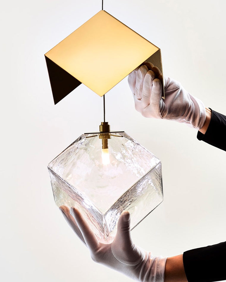Diff Ice Cube Textured Glass Chandelier-DF2150