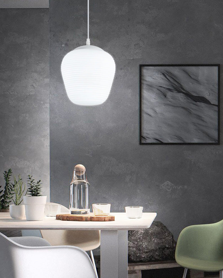 Diff Lantern Blown Glass Pendant Light-DF2151