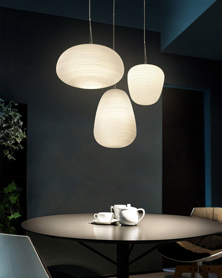 Diff Lantern Blown Glass Pendant Light-DF2151