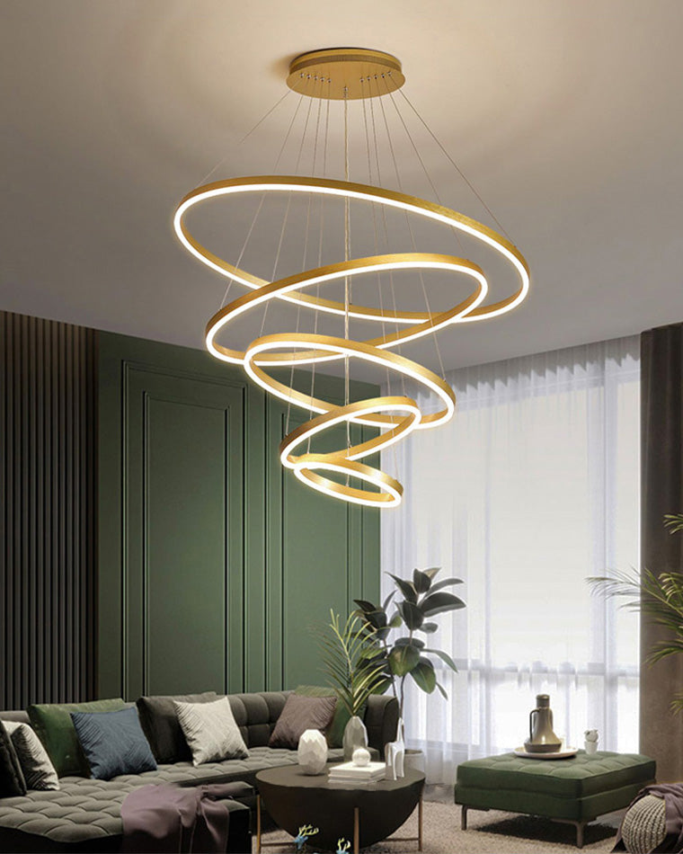Diff Tiered Ring Chandelier-DF2159