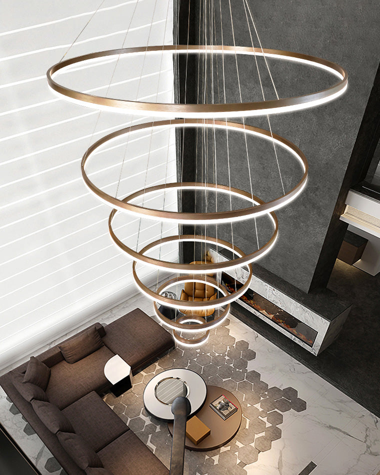 Diff Tiered Ring Chandelier-DF2159