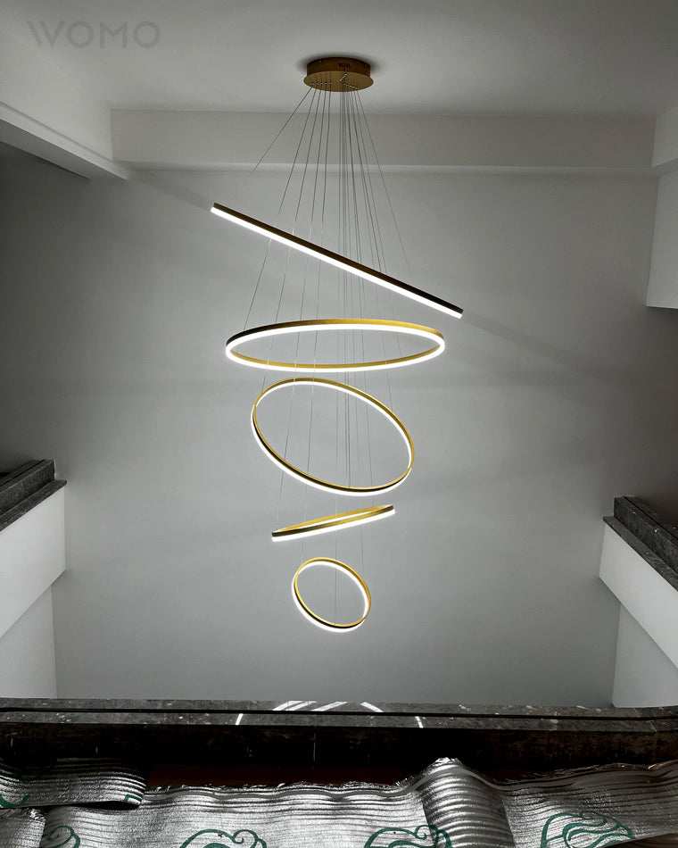 Diff Tiered Ring Chandelier-DF2159
