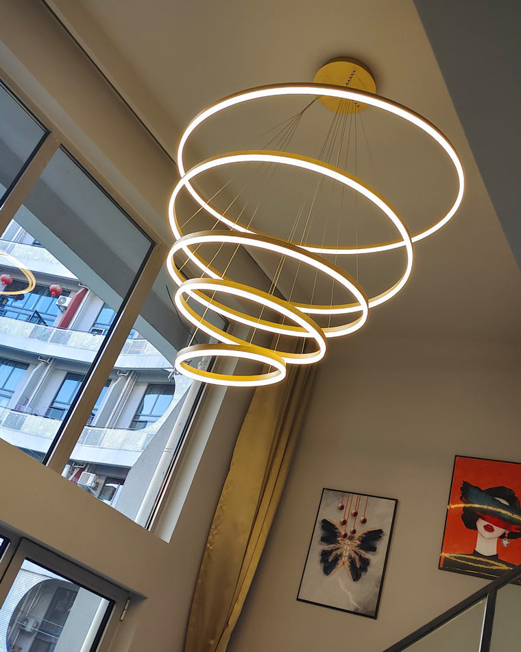 Diff Tiered Ring Chandelier-DF2159