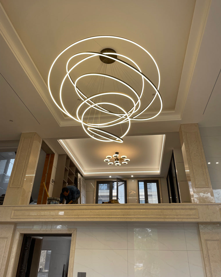 Diff Tiered Ring Chandelier-DF2159