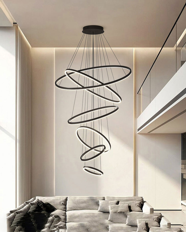 Diff Tiered Ring Chandelier-DF2159