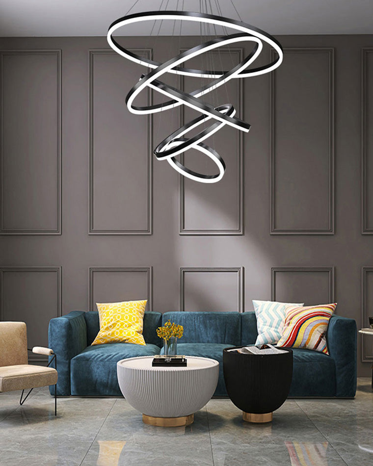 Diff Tiered Ring Chandelier-DF2159