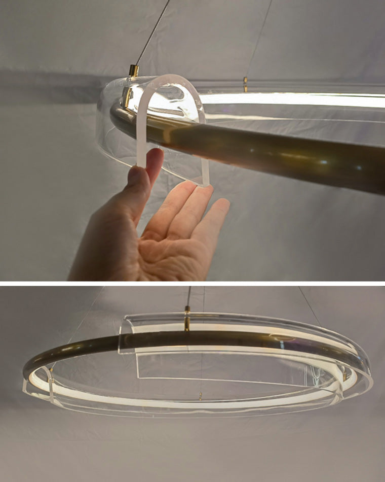 Diff Gold Circular Led Chandelier-DF2165