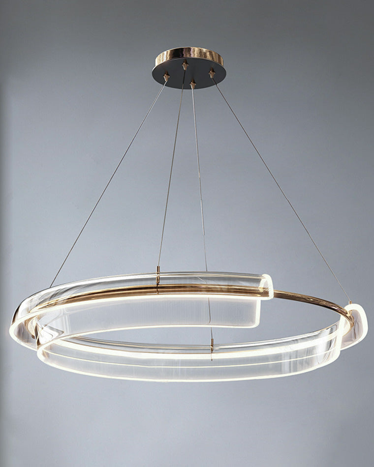 Diff Gold Circular Led Chandelier-DF2165