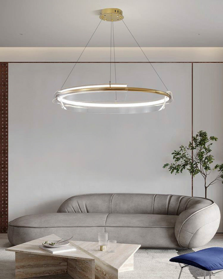 Diff Gold Circular Led Chandelier-DF2165