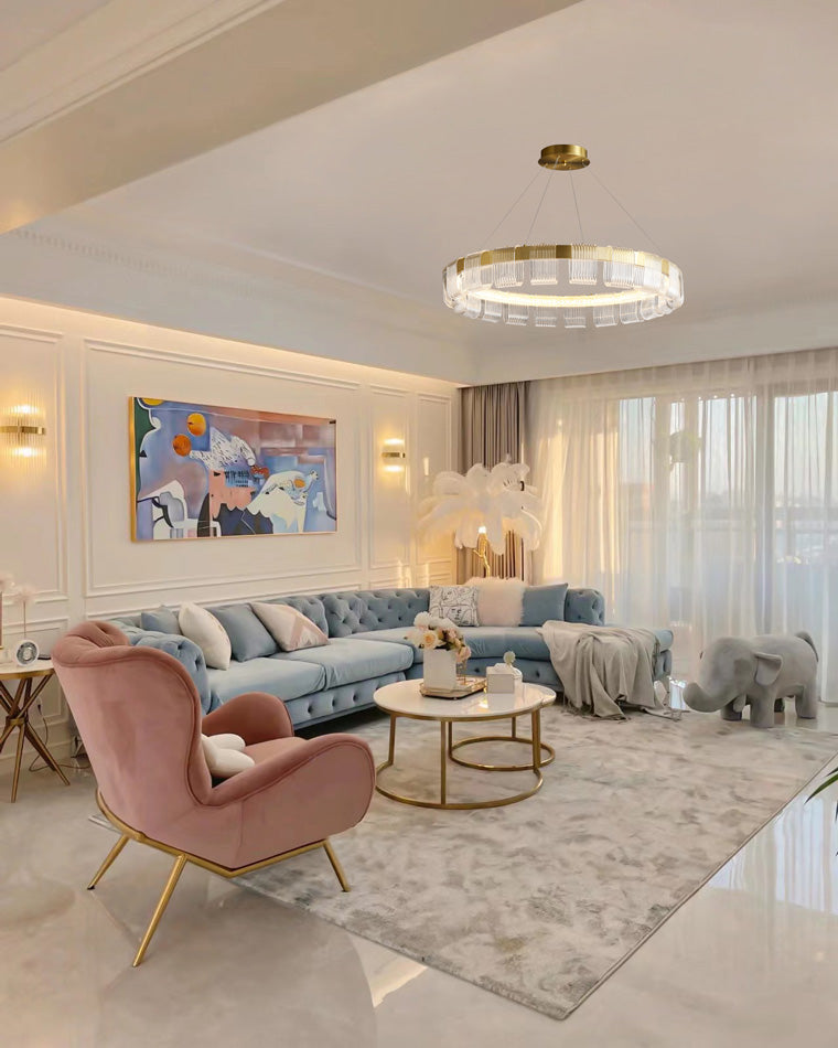 Diff Gold Circular Led Chandelier-DF2166