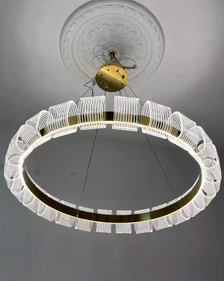 Diff Gold Circular Led Chandelier-DF2166