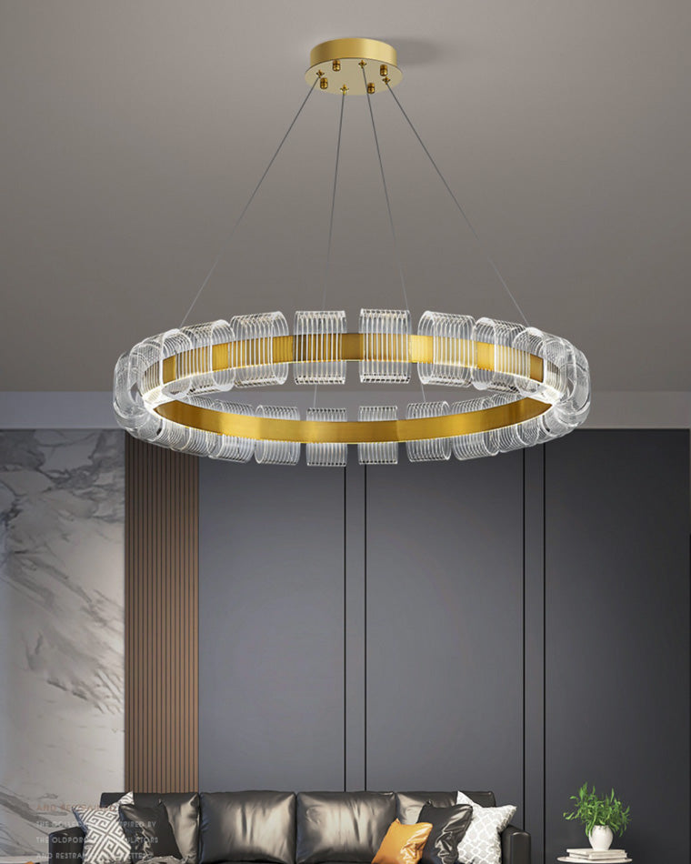 Diff Gold Circular Led Chandelier-DF2166