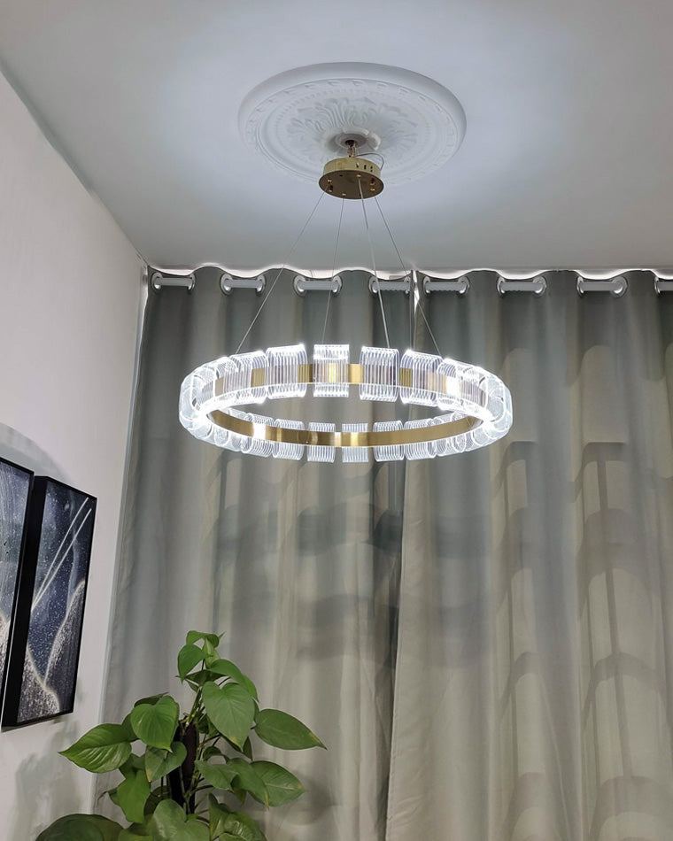 Diff Gold Circular Led Chandelier-DF2166