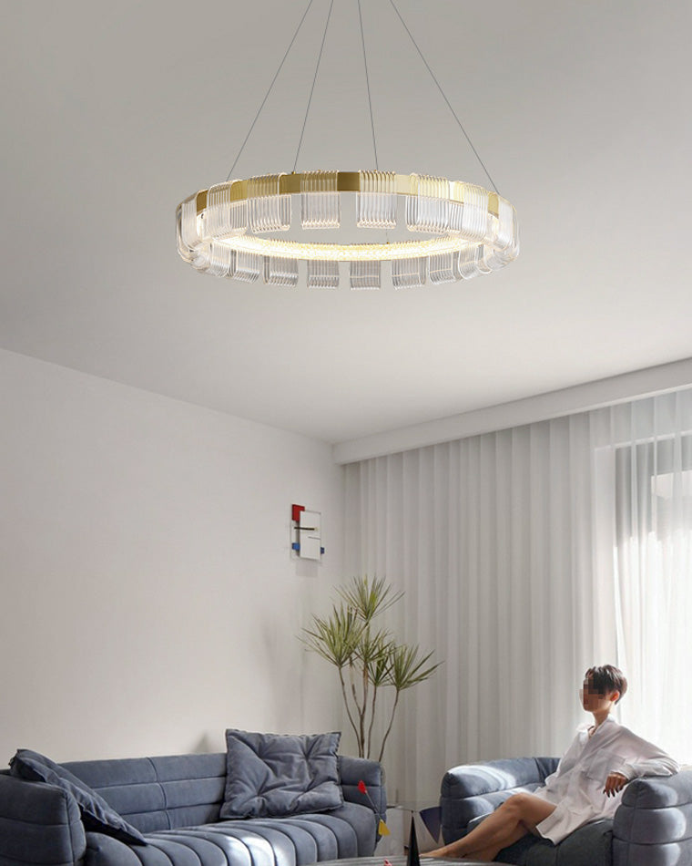 Diff Gold Circular Led Chandelier-DF2166