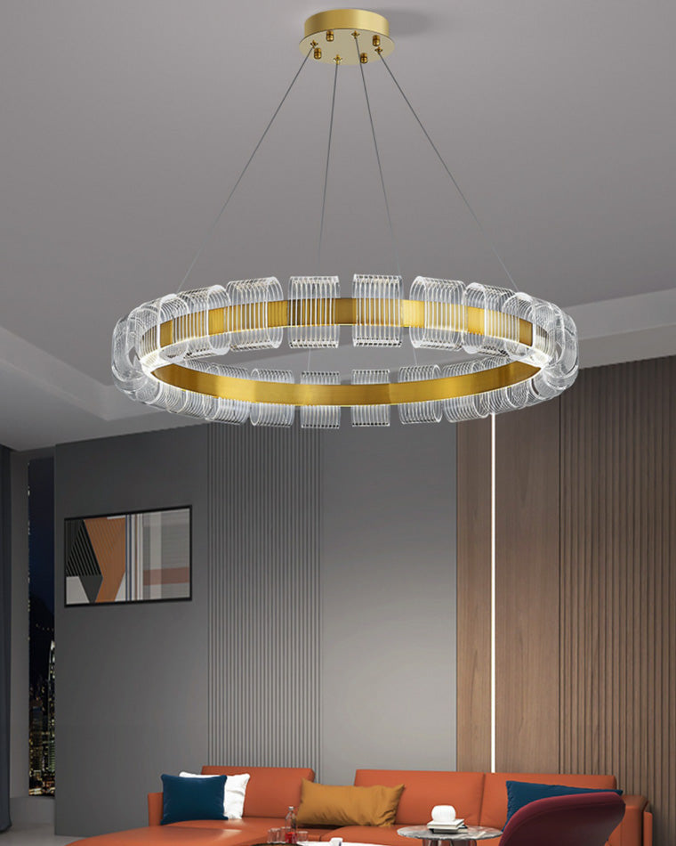 Diff Gold Circular Led Chandelier-DF2166
