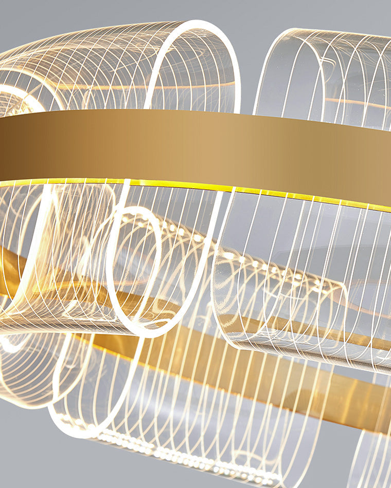 Diff Gold Circular Led Chandelier-DF2166