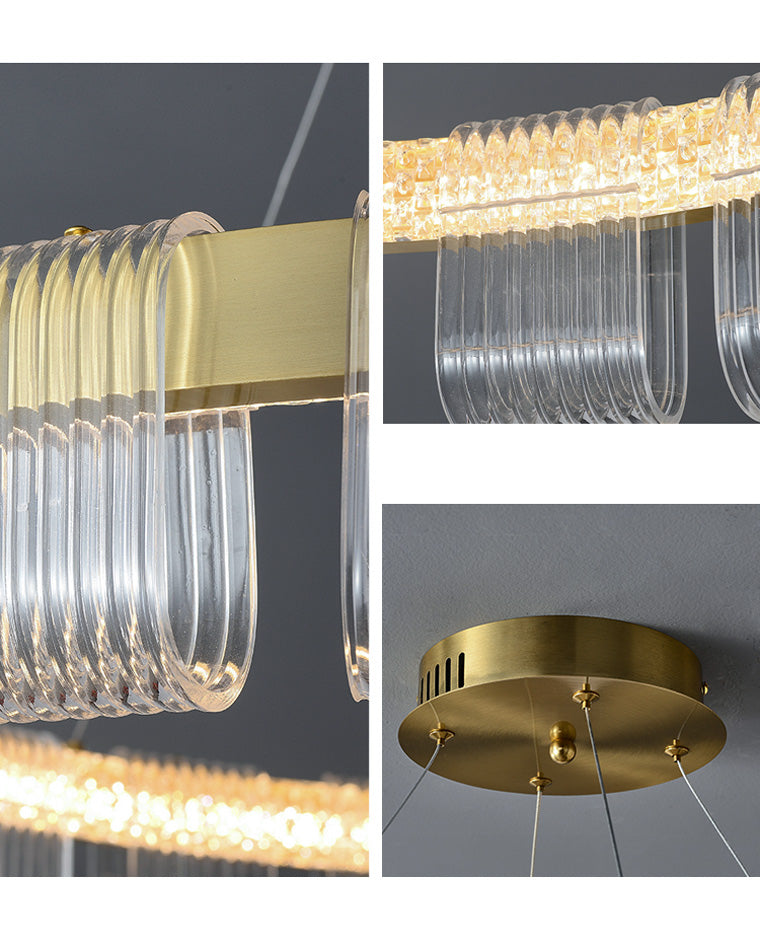 Diff Gold Circular Led Chandelier-DF2166
