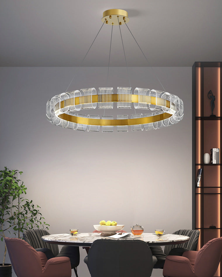 Diff Gold Circular Led Chandelier-DF2166