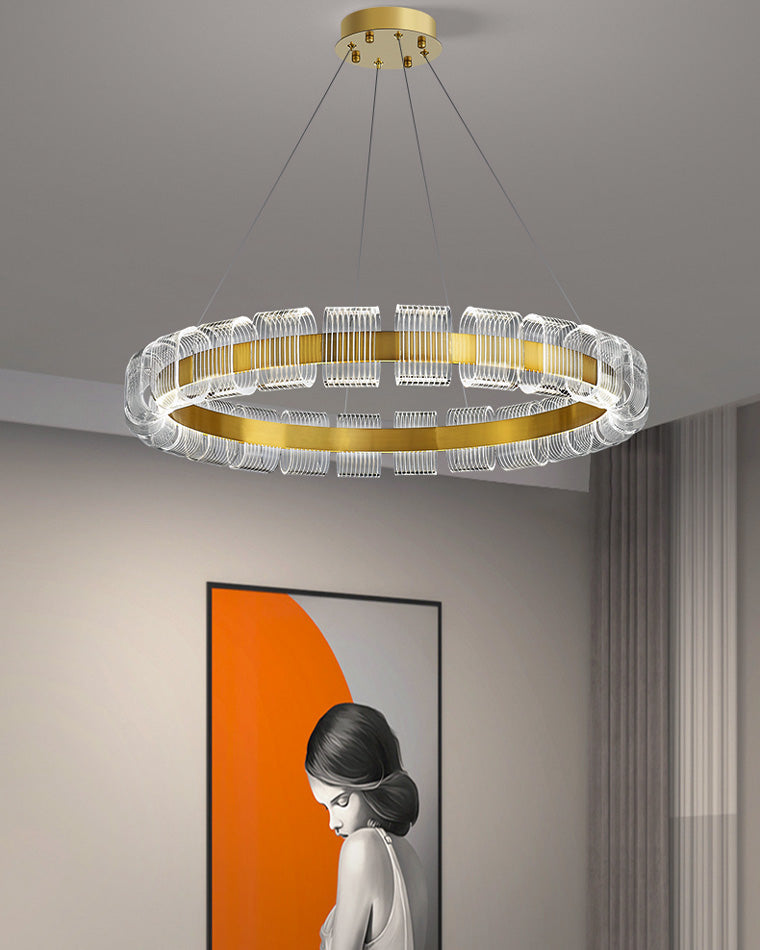 Diff Gold Circular Led Chandelier-DF2166