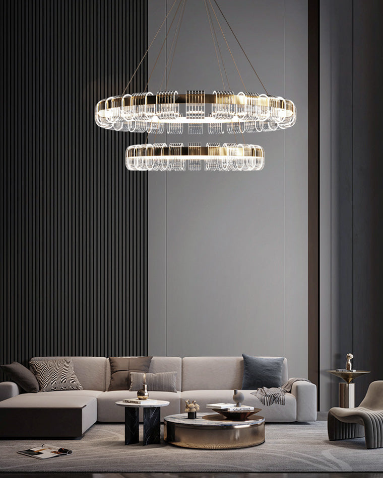 Diff Gold Circular Led Chandelier-DF2166