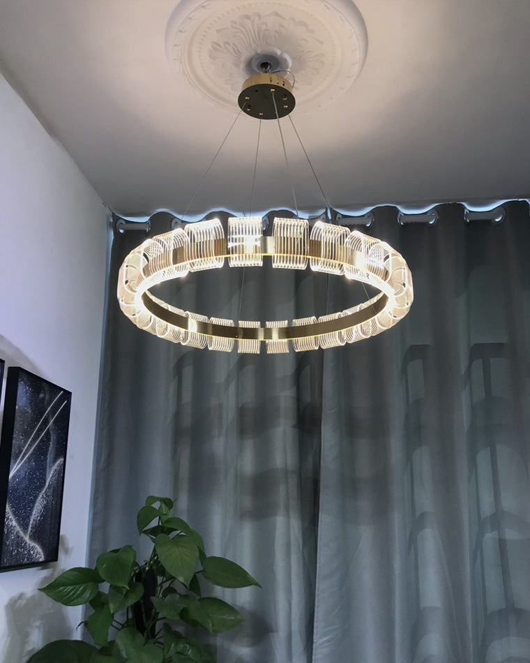 Diff Gold Circular Led Chandelier-DF2166