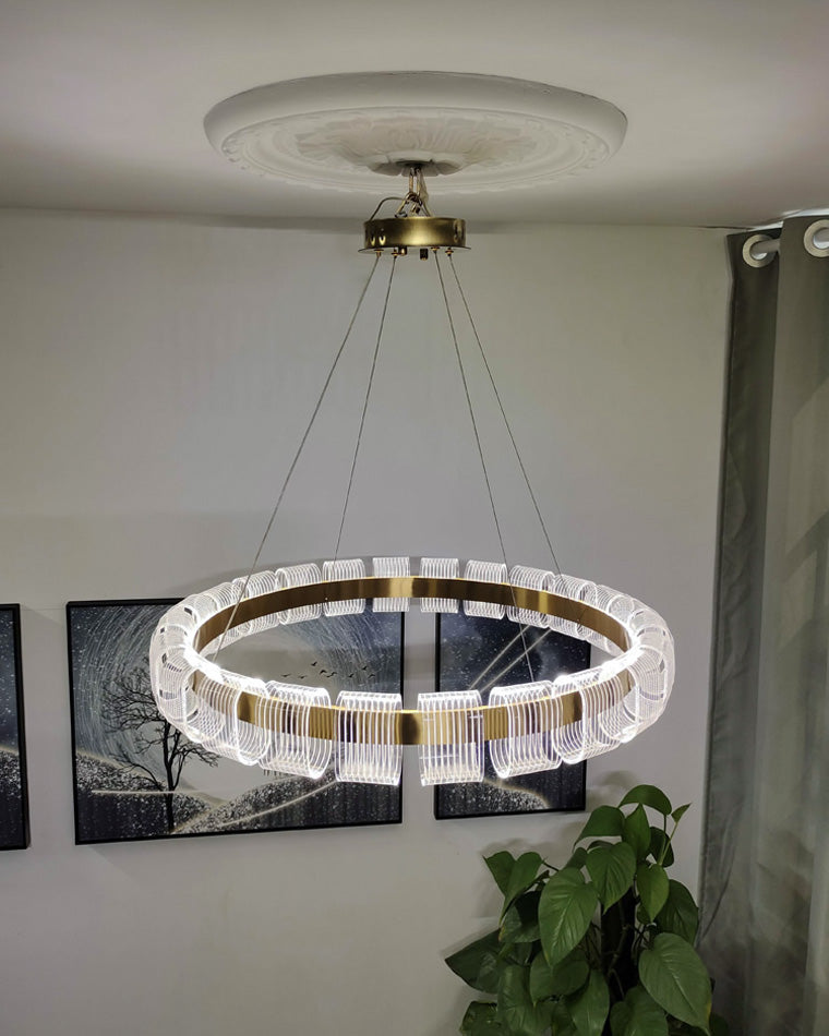 Diff Gold Circular Led Chandelier-DF2166