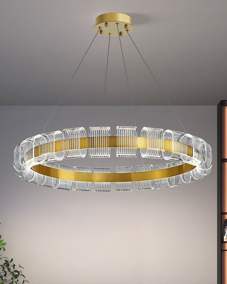 Diff Gold Circular Led Chandelier-DF2166