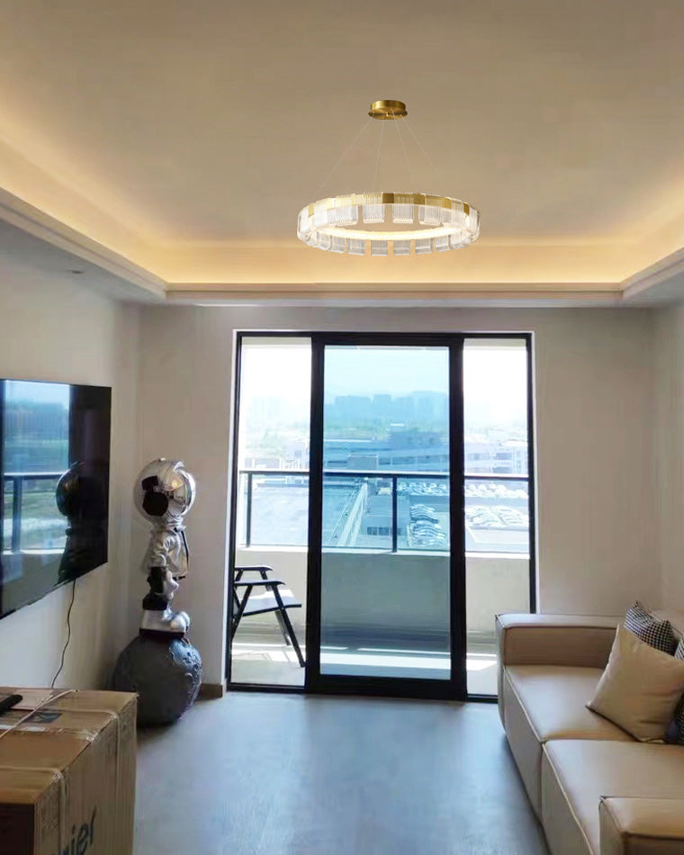 Diff Gold Circular Led Chandelier-DF2166