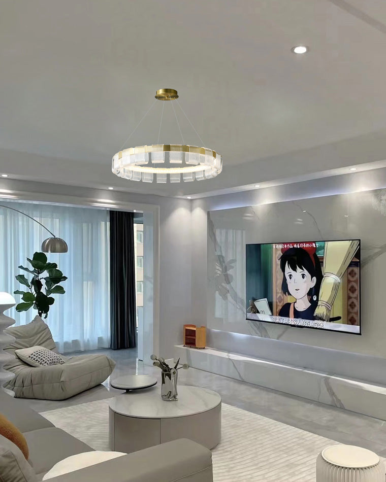 Diff Gold Circular Led Chandelier-DF2166